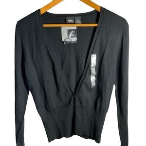 Mossimo Brown Cardigan Sweater V-Neck Knit